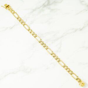 Mens 14k yellow gold 8'' bracelet